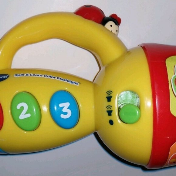 VTech Spin and Learn Color Flashlight Baby Kids Toddler Educational Learning Toy - Picture 7 of 7